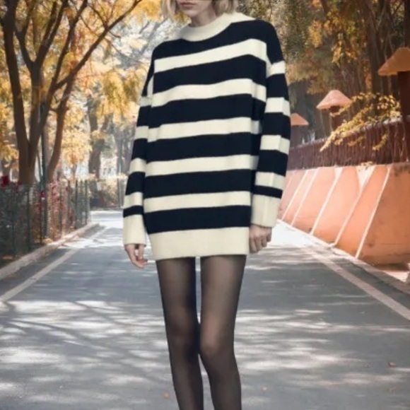 Zara NWT striped knit sweater - Picture 1 of 5
